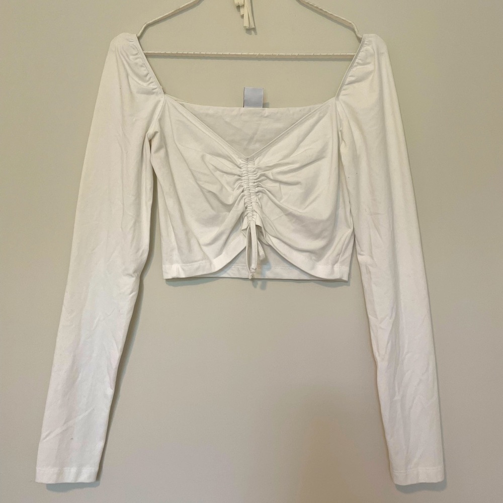 Off shoulder crop top